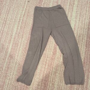Kids Casual Brown Knit Pants